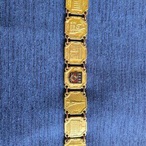 Vintage 1950's Paris France Souvenir Bracelet.
